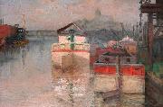 Carl Wagner, Coal Barges on the Lower Schuylkill
